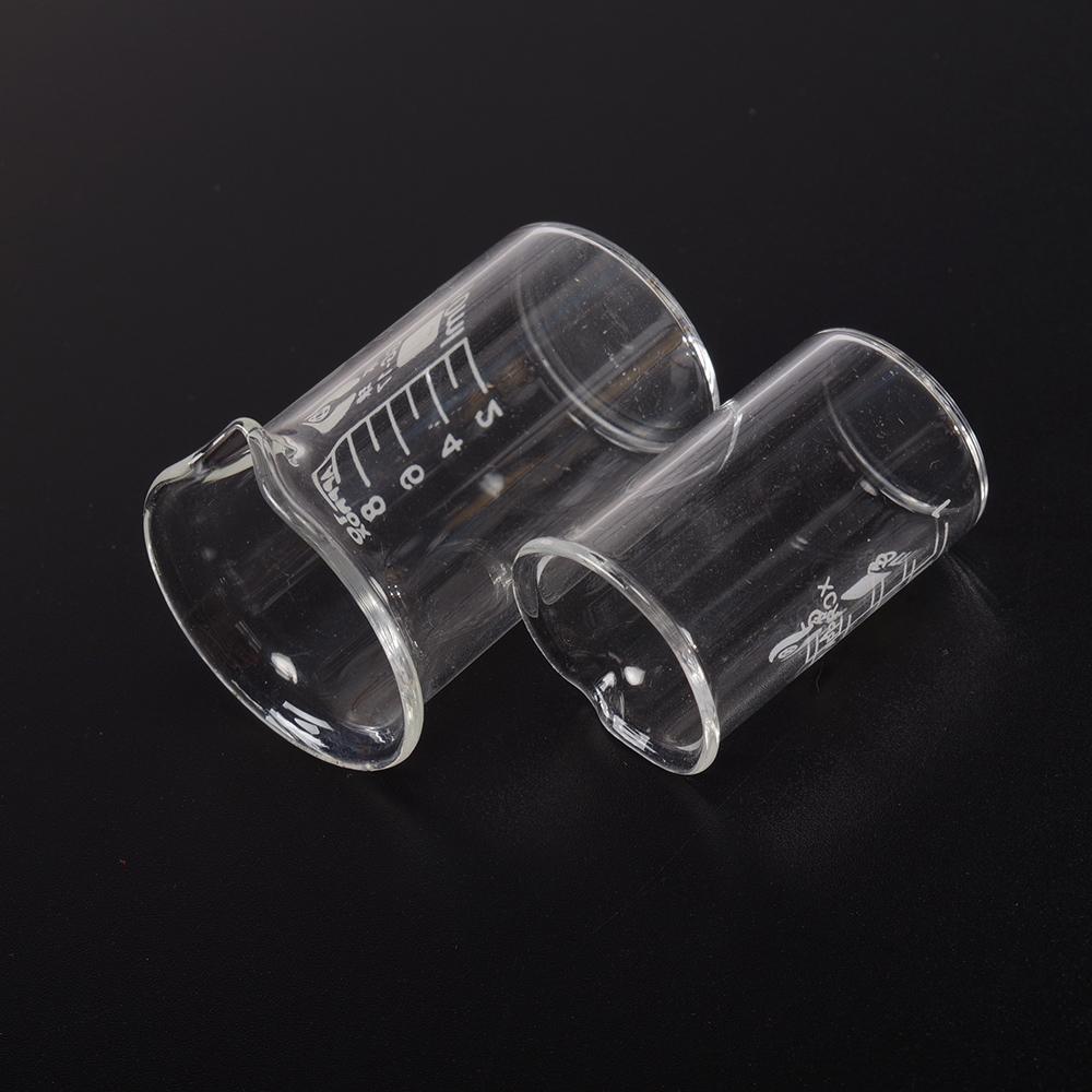 1pc 5ml 10ml 25ml 50ml 100ml Beaker Measuring Glass Beaker Lab Borosilicate Glassware Chemical Experiment