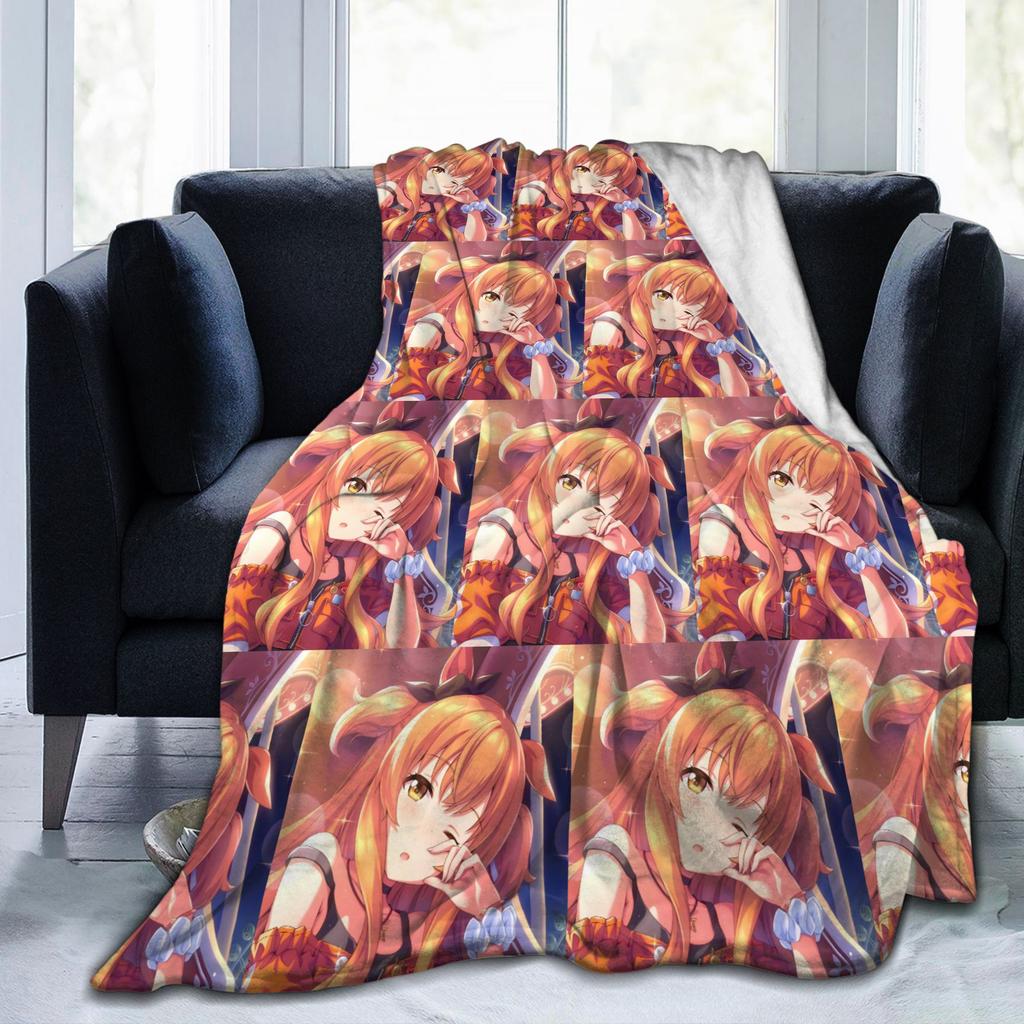 Umamusume Pretty Derby Mayano Top Gun Blanket Flannel Summer Breathable Soft Throw Blankets for Bedding Travel Plush Thin Quilt