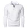 Men's Stand Up Collar Casual Hoodie Men's Solid Color Fashionable Men's Pullover Hoodie