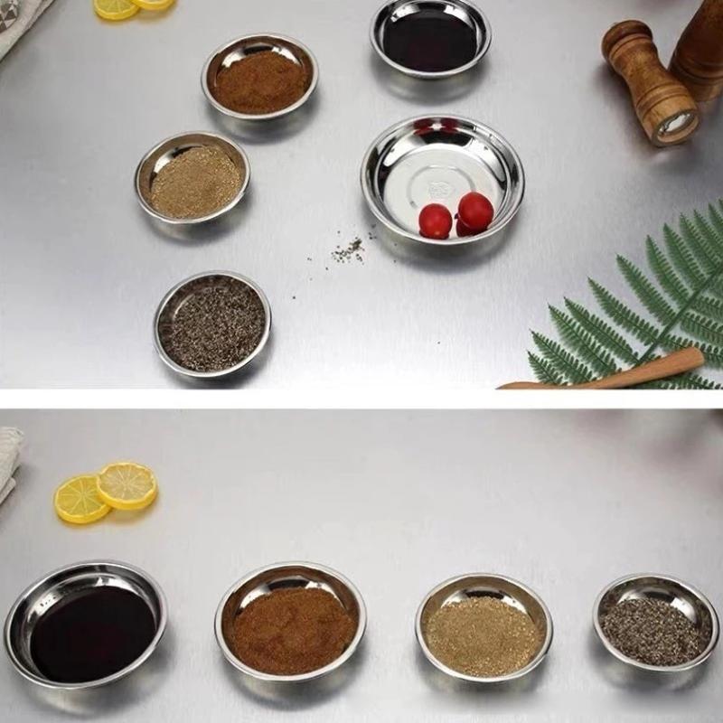 Durable 9CM Stainless Steel Sauce Bowls for Dipping and Seasoning Perfect for Sushi BBQ Salad and Party Appetizer Presentation 5/10PCS