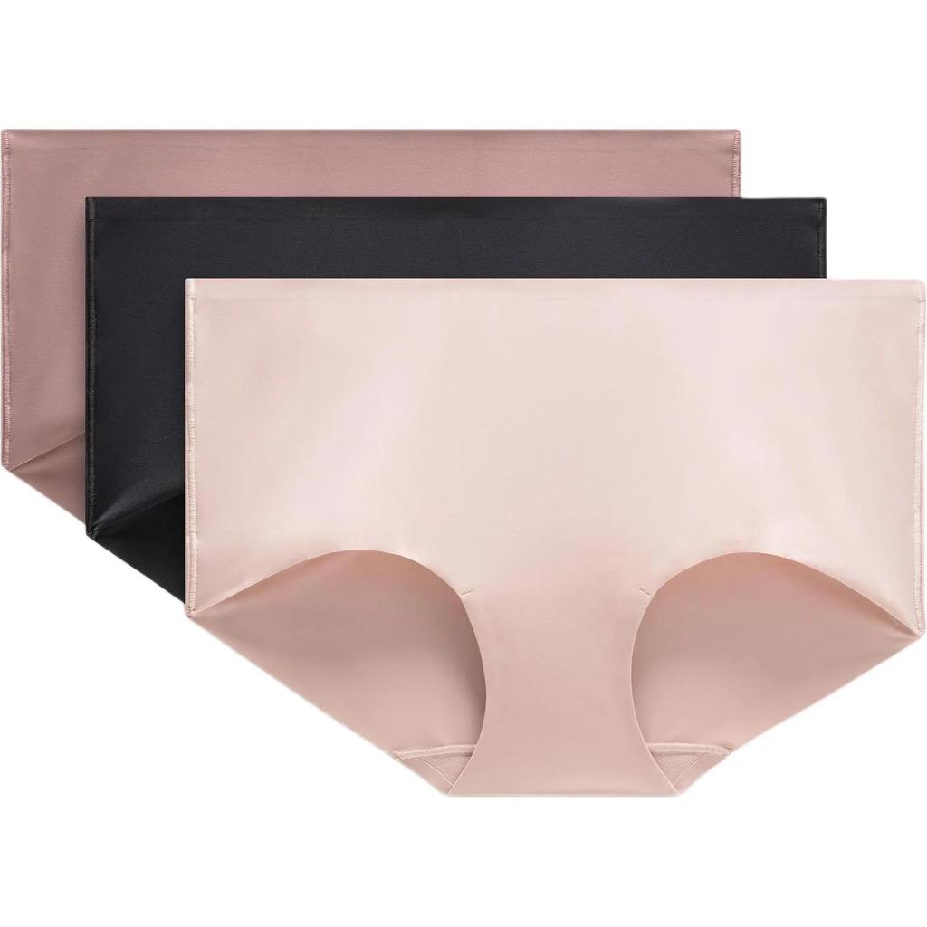Lululemon Boxer Shorts Women's 3 Pack (Unisex) Briefs LW9DC6S | Mahogany Muse / Misty Shell / Pink Parade