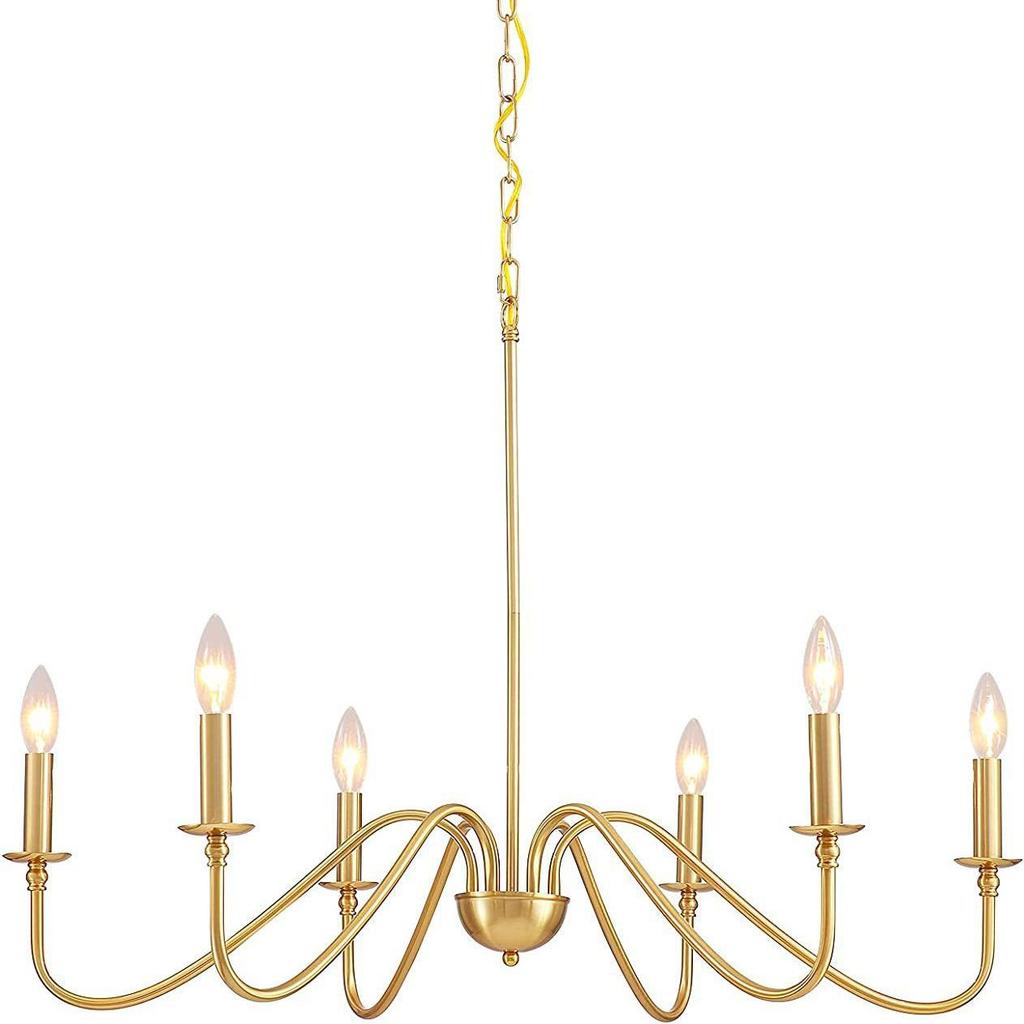 Contemporary Minimalist Wrought Iron Branch Chandelier for Living Room, Dining Room, Bedroom, Farmhouse, or Balcony Lighting.