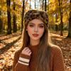 Wide Brim Elastic Headbands Leopard Print Warm Turban New Hair Accessories  Autumn Winter