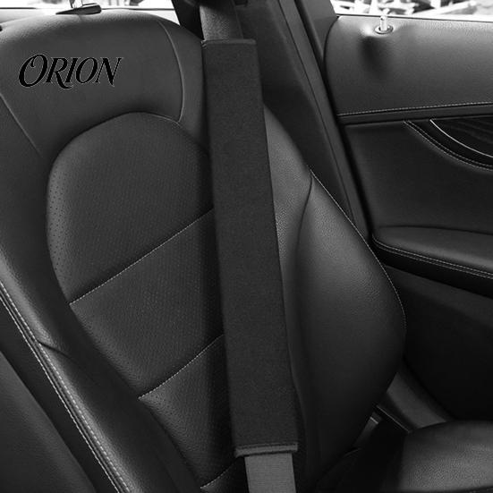 Black Protective Belt Sleeves Car Seat Shoulder Protector, Extended Breathable Polyester Pad, Quick Hook Protectors And Loop Installation Sleeve