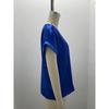 Summer OL Elegant Satin Pullover Round Neck Straight Loose Women T-shirt