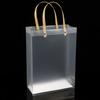 10PCS Transparent Frosted Plastic Handbag Made of High Quality Plastic with Simple and Fashionable Style Transparent Frosted