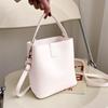 Simple Solid Color Crossbody Bags Women Elegant Shoulder Portable Bucket Bag