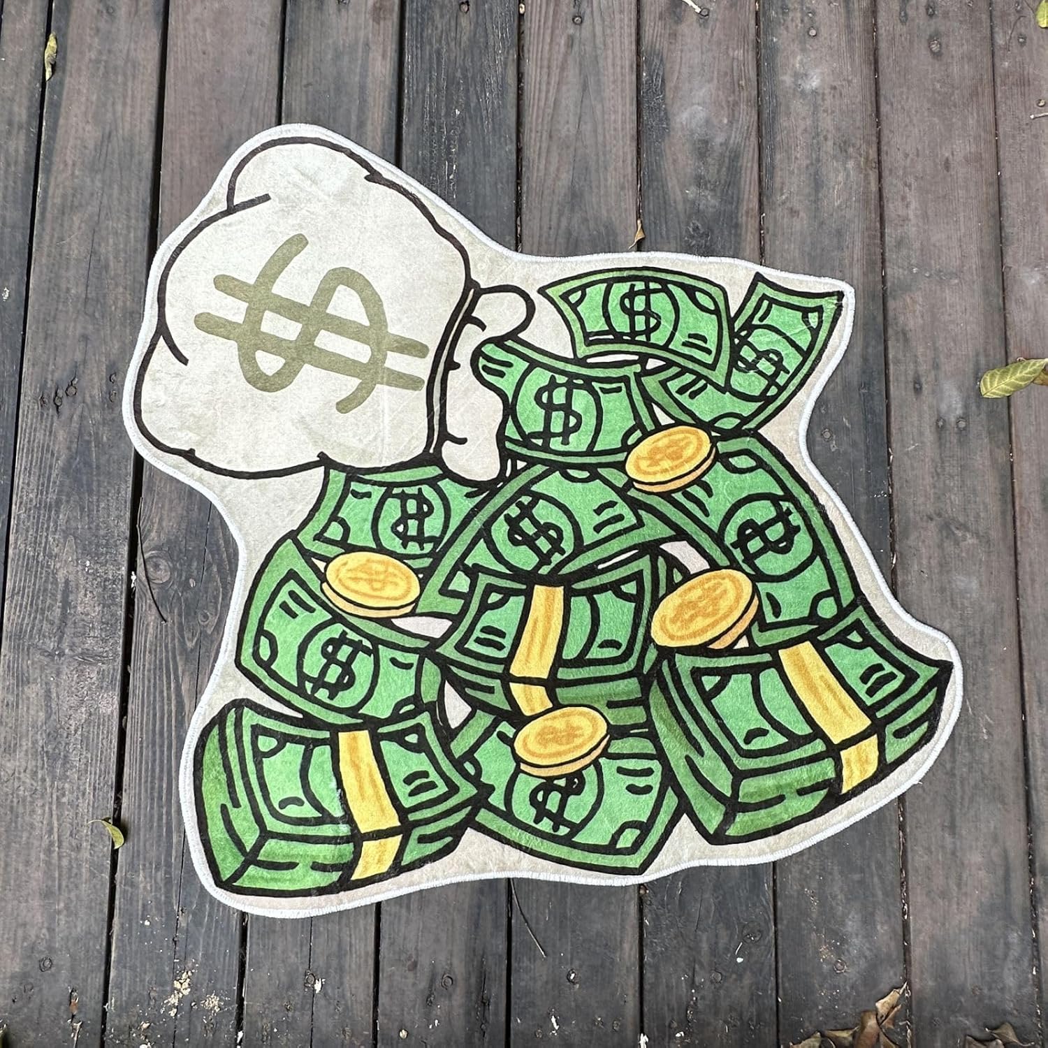 

Creative Us Dollar-Shaped Floor Mat: Cool And Soft Home Decor, Suitable For Living Rooms, Bedrooms, Entrances, Etc. Diameter 60CM