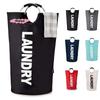 M-1Pc 90L Super Large Foldable Laundry Basket Waterproof Oxford Fabric Dirty Clothes Storage Bag for Travel Portable And Durable
