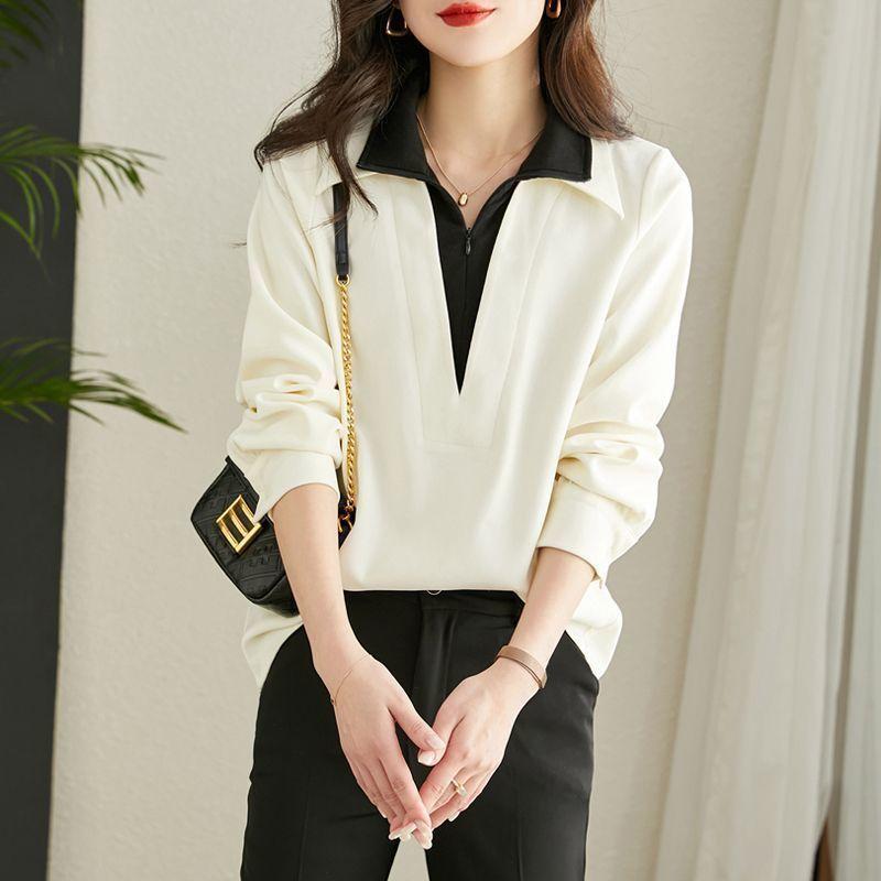 New Women's Shirt Tops, Foreign Style Design Sense Shirt, Chic Pretty Small Shirt Spring Shirt
