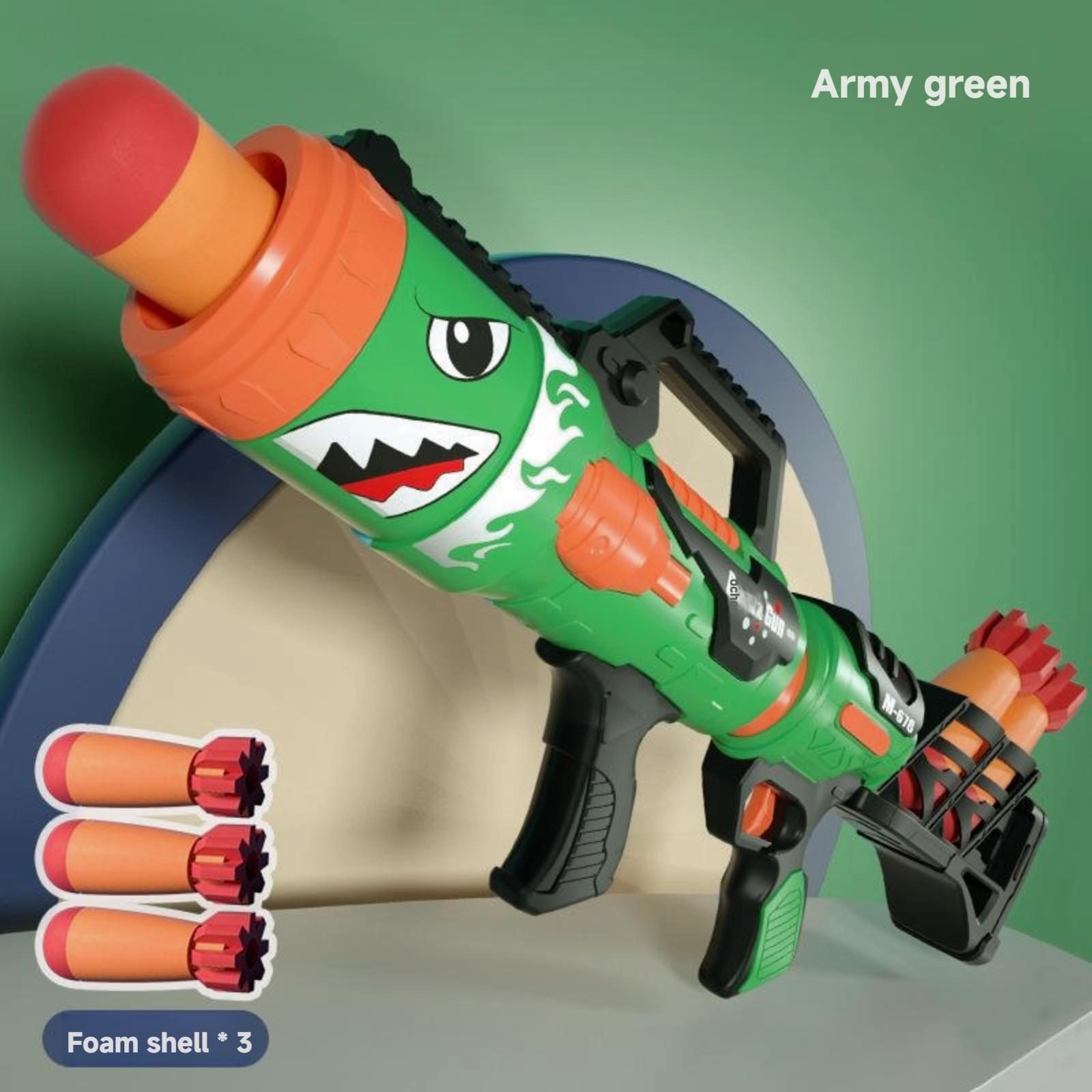 Shark Bazooka Aerodynamic Soft Gun Can Fire Bullets Long Range