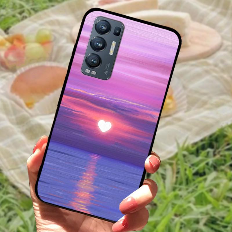 For OPPO Find X3 Neo Case Cover Silicone Soft Marble Black Bumper Funda Coque for Oppo Find X3 Lite Protective Capa FindX3 Neo