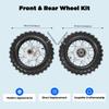 Set di Cerchi in Lega 2.5-10 per Honda CRF50 XR50 KLX BBR, Pneumatici da Dirt Bike con Catena