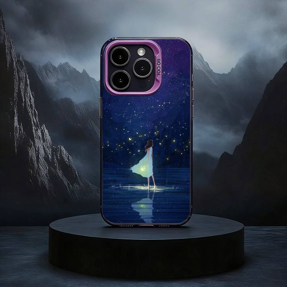 

Night Water Dream Art Black Candy silver phone case Phone Case For iPhone17,16,15,14,13,12,11 Plus,Pro Max iPhone15plus