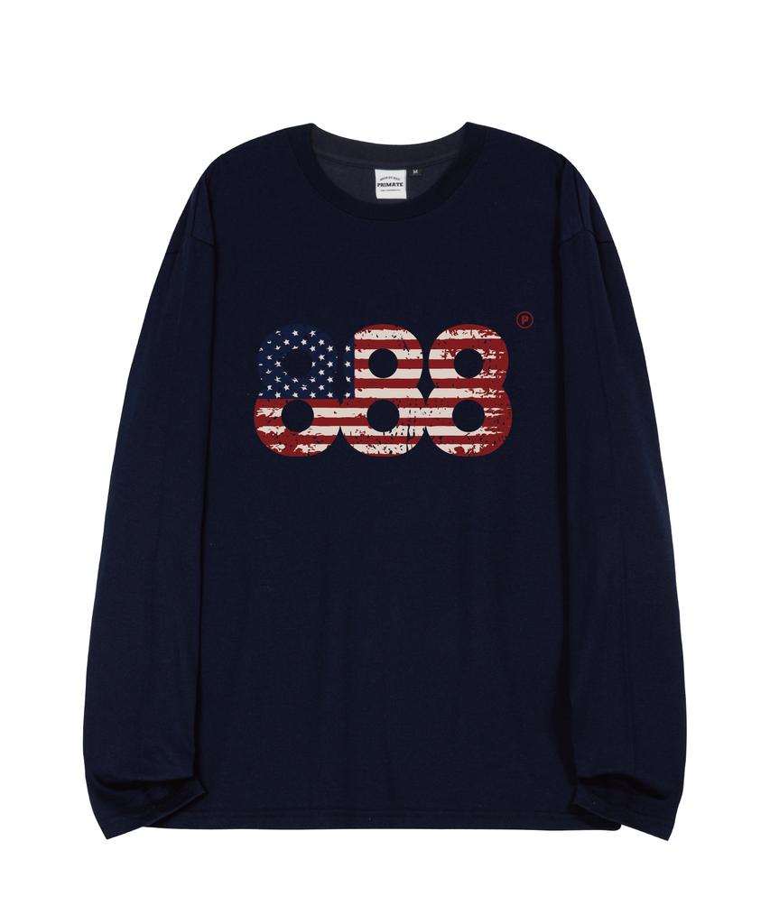 PRIMATE Usa Number.888 Oversized Long Sleeve 3 Colors