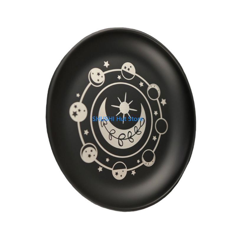 Modern Black Pattern 14cm Steel Stand for Home Iron Plate D57B