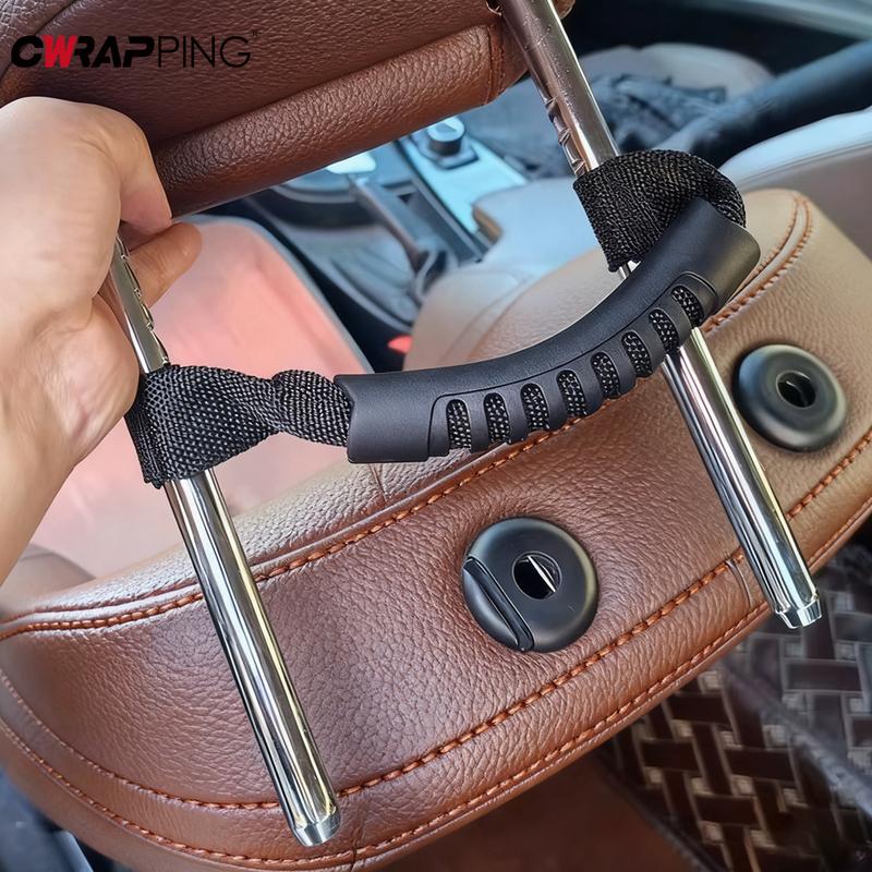 Car Grab Door Handle Bar Paracord Grip Armrest Pulling Strip Headrest Rear Seat Back for RV Camper Car Interior Accessories