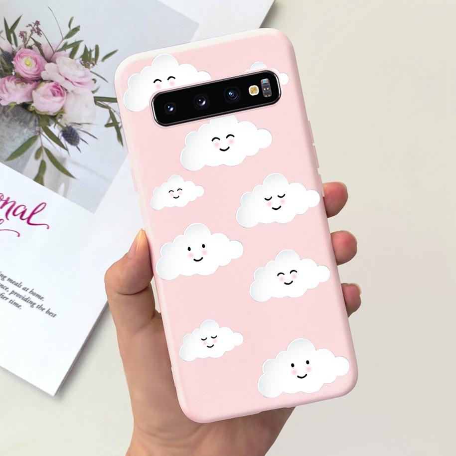 For Samsung S10 Plus SM-G975F Case Cute Dinosaur Duck Cartoon Soft Silicone Phone Cover For Samsung Galaxy S10 S10e G973F Bumper