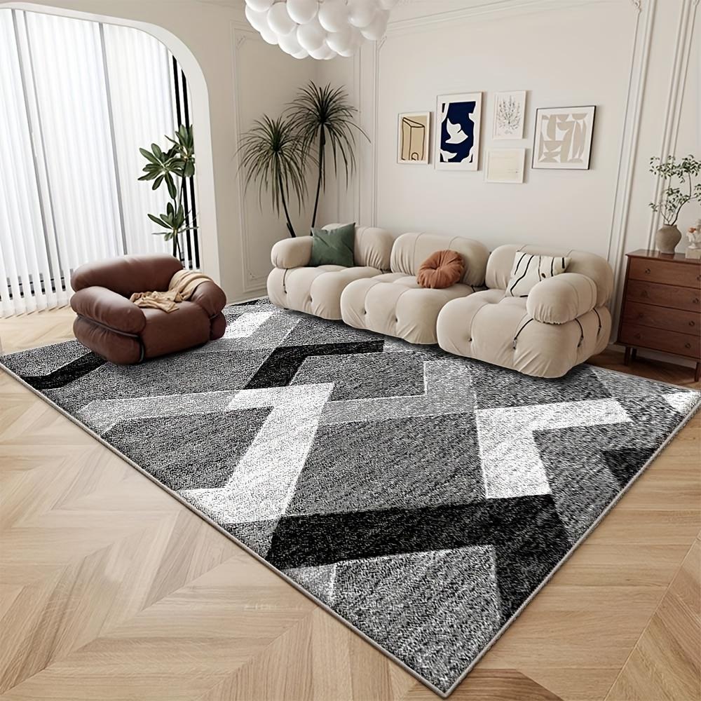 Modern Geometric Carpet Non-Slip Bedroom Office Floor Mat Living Room Sofa Coffee Table Floor Mat Home Decoration