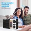 Tragbares Solarradio, Notfallradio, FM, AM, SW, Vollband, hohe Empfindlichkeit, kabelloser Bluetooth-Lautsprecher, LED-Taschenlampe, unterstützt MP3-Player