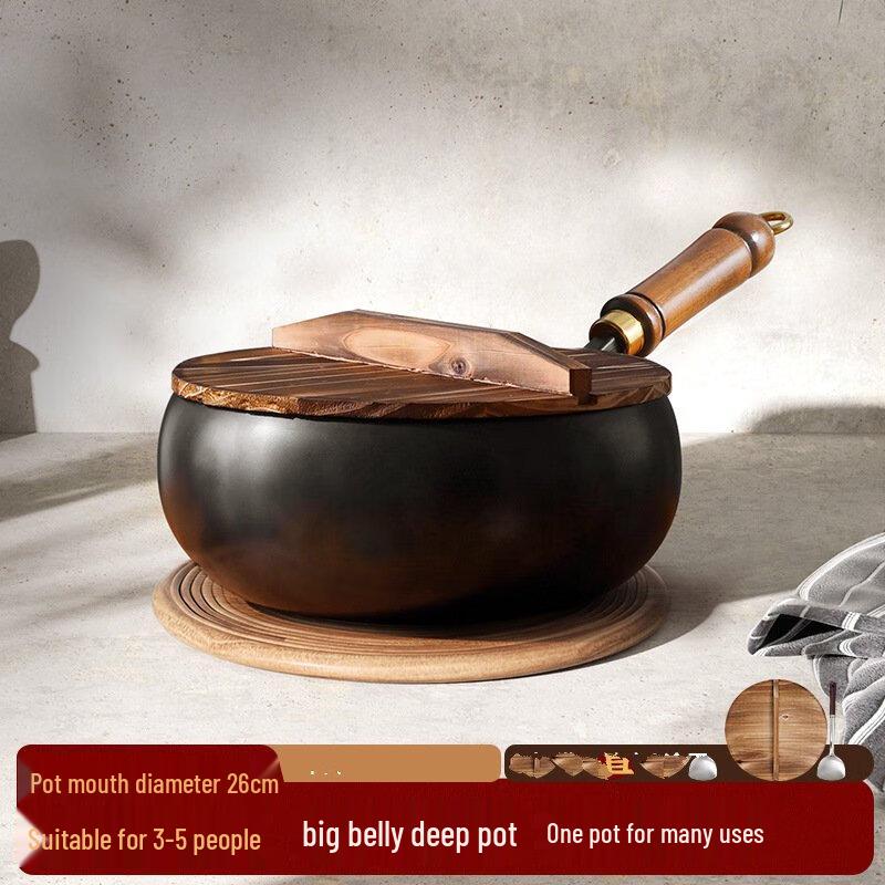 Wutuo Traditional Large Belly Iron Pot