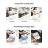 Press Type Sink Drain Soap Dispenser Sponge Holder Kitchen Detergent Container  Kitchen Use