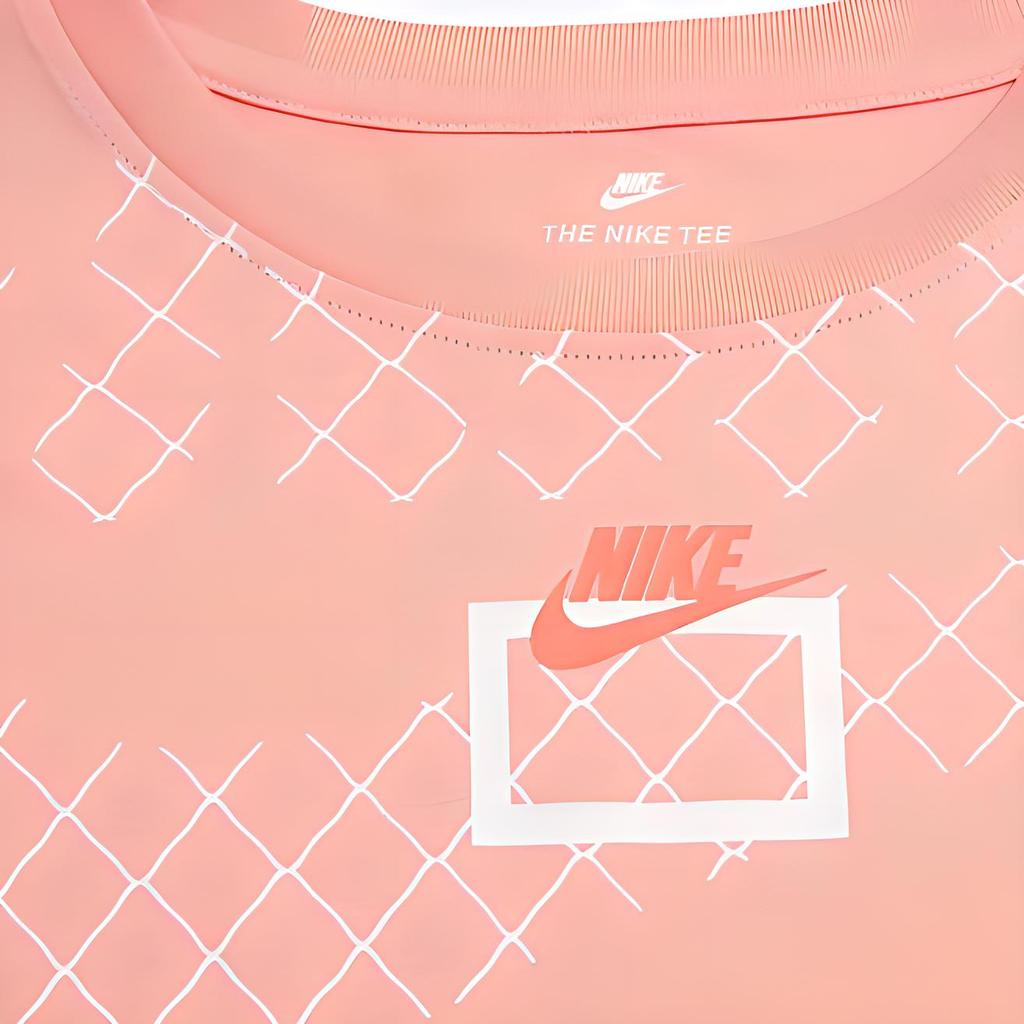 Nike Sportswear Hoop Dream Short Sleeve T-Shirt Women Tops Pink CK1187-618