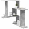 Wall Shelf Concrete Grey 67 x 67 x 87 cm Engineered Wood