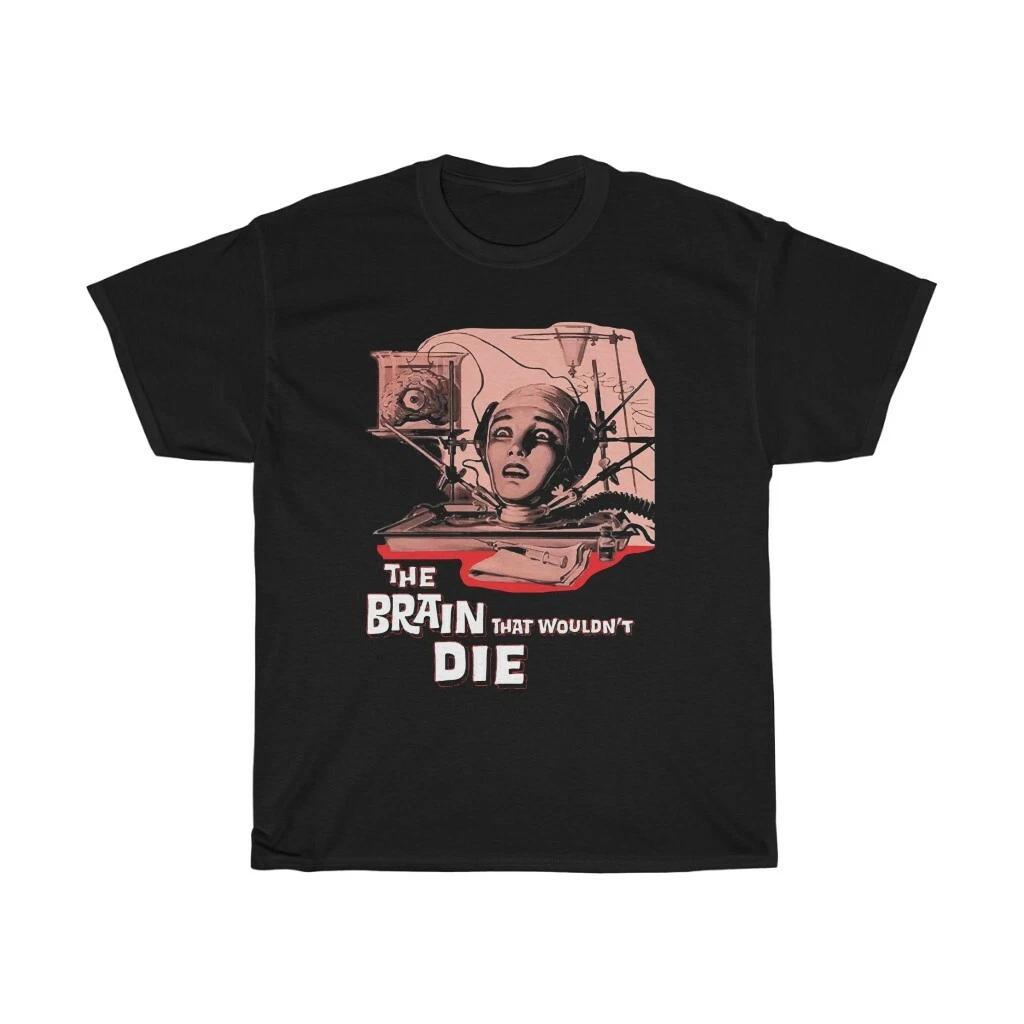 The Brain That Wouldn t Die, Black Unisex T-shirt, 1962 Horror Movie Poster 2XL