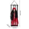 Halloween prisoner ghost ornaments horror prisoner ghost pendant induction cage ornaments prank props holiday decoration