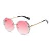 Sunglasses Women Ins Street Photography Big Face Slimming and Anti-UV Sunglasses Non Face Glasses Womens Trendy Glasses