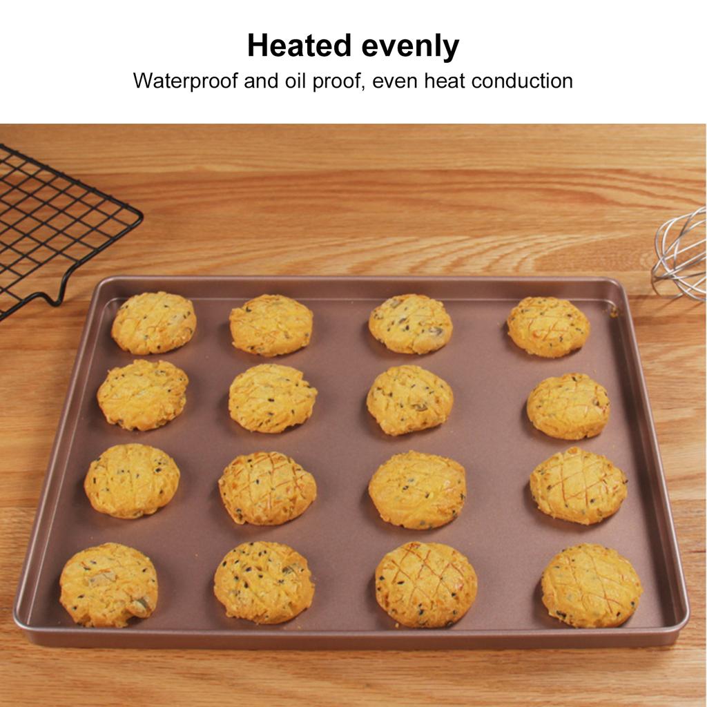 Non Stick Bakeware Bread Baking Pan Multifunctional Carbon Steel Rectangle Baking Tray for Pizza Bread Cake Home Baking Tools