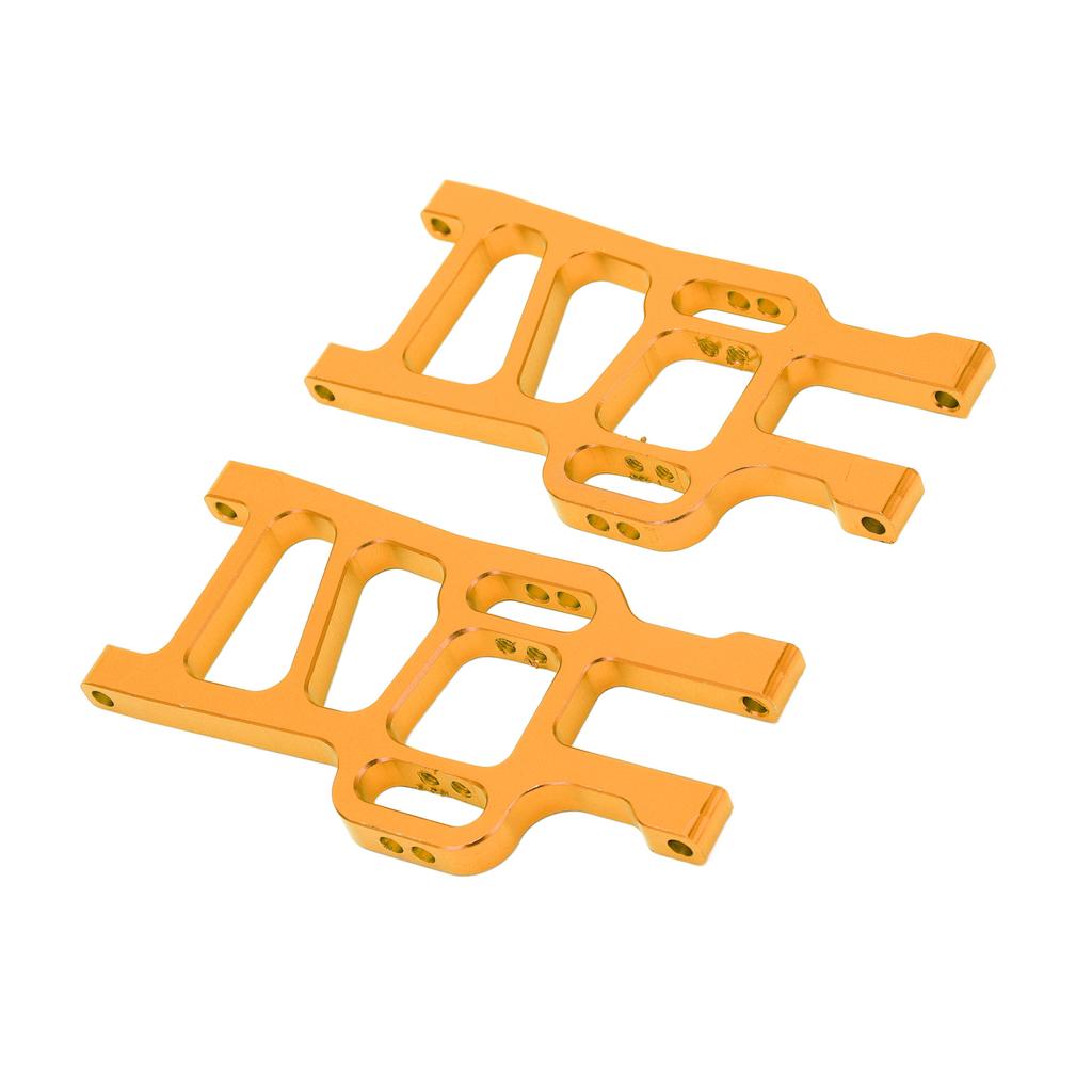 2pcs RC Lower Suspension Arm Front and Rear Aluminum Lower Swing Arm for HSP 94111 94108Gold