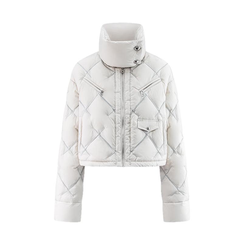 Aolaiyi Women's Embroidered Short Down Jacket