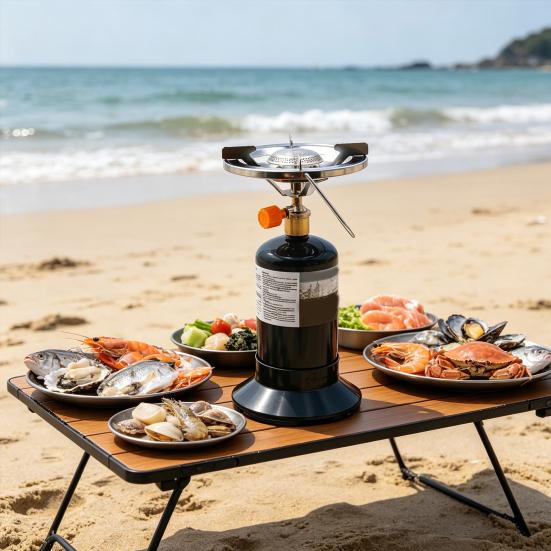 Portable Propane Stove Adjustable 10000BTU Outdoor Camping Backpacking Hiking Gas Stove Propane Burner Bottle Top Stove