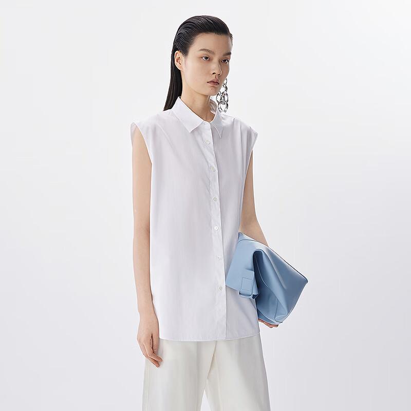 JNBY Women's Loose Sleeveless Collared Shirt