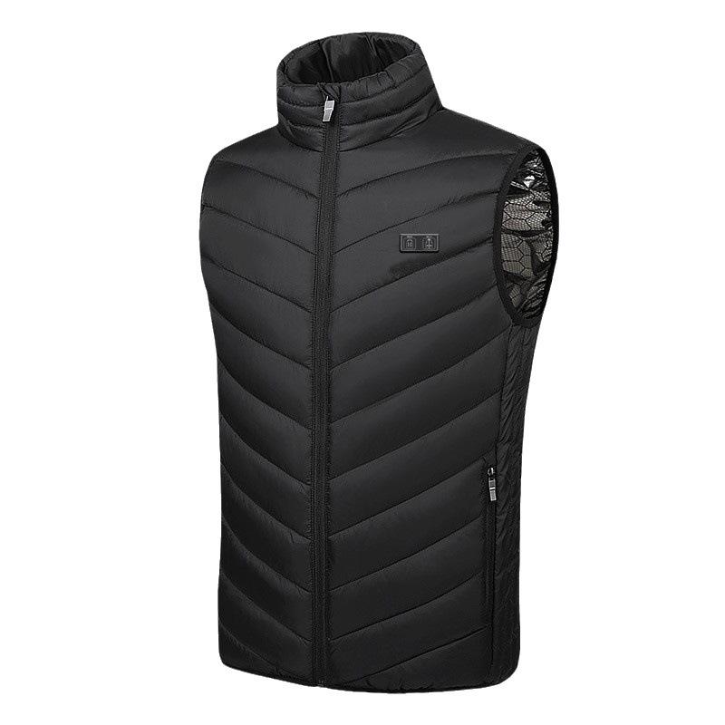 Men's Dual Control USB Heated Vest - 11 Zone, 3 Temperature Settings for Winter