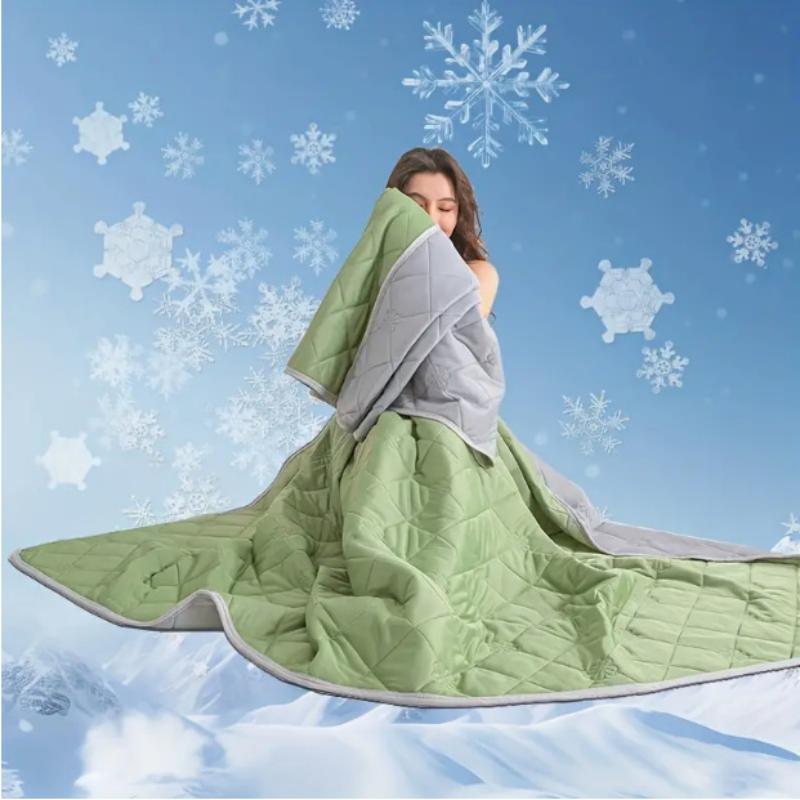 Lightweight Cool Quilt For Hot Sleepers Summer Cooling Blanket Smooth Double Side Cold Bedspred Comforter