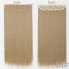 MERISIHAIR Women Fashion Long Straight Synthetic Fiber Hair Extensions 5 Clips Invisible Hairpiece for Daily Wear