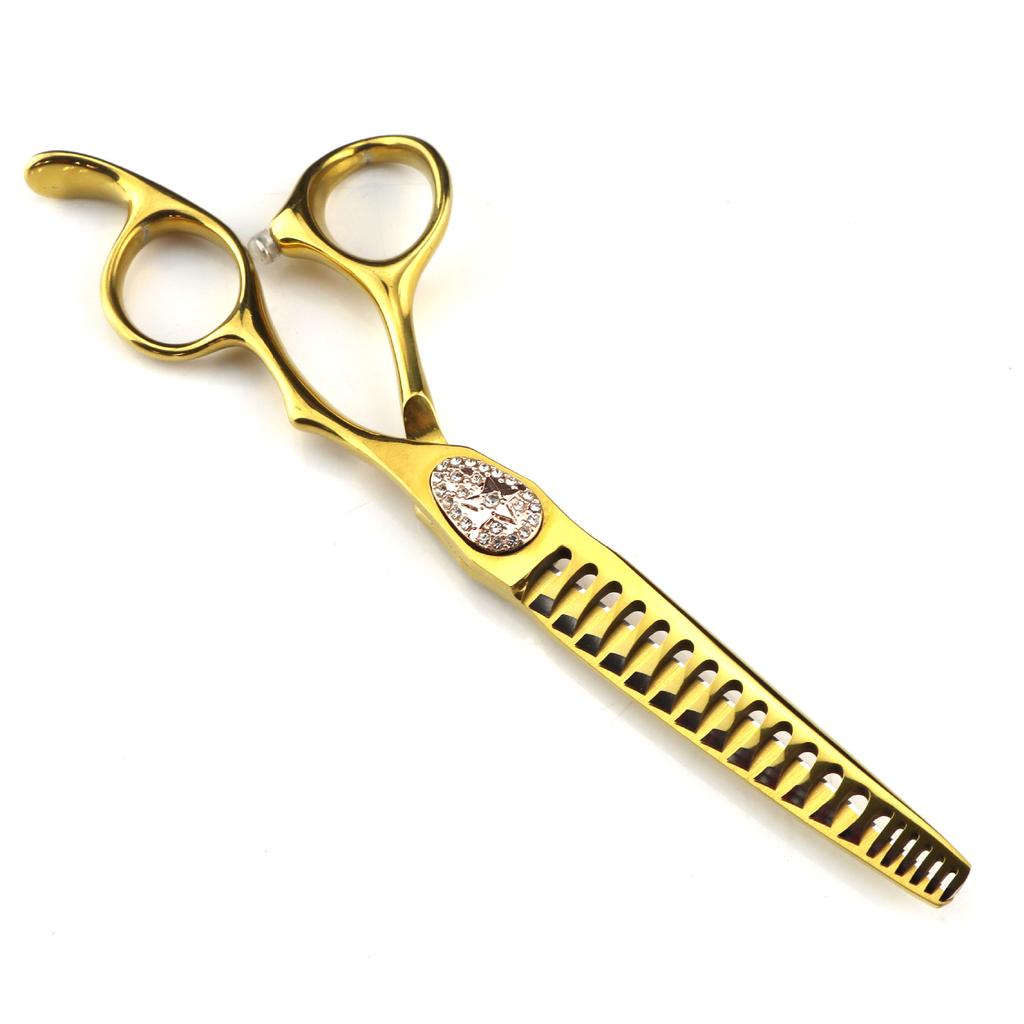 6.0 Inch Gold Gypsy Brick, Oil Head Scissors, Hair Scissors, Hair Scissors, Tooth Scissors, Thin Scissors