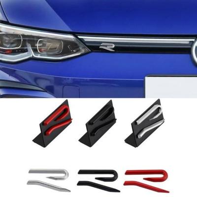 Car Sticker R Racing Logo Emblem Decals Front Hood Grille Badge for Golf MK8 MK5 6 7 Scirocco Passat R36