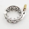 Stainless Steel 2 Rows Teeth Penis Rings Lock