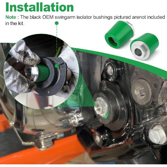 Heavy Duty Swingarm Reinforcement Bushing Kit for Harley Davidson Road King, Street Glide & Road Glide 2011-2023 | for Harley Davidson Road King,