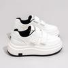 Popular thick-soled Velcro board shoes women's 2025 autumn new ins trendy and versatile student sports and leisure little white shoes