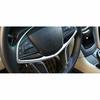 Fit For Cadillac CT6 2016- Chrome Steel Steering Wheel Frame Cover Trim 1PCS