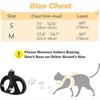 Cat Harness and Leash for Walking Escape Proof, Adjustable Kitten Vest Harness Reflective Soft Mesh Puppy Harness for Outdoor, C