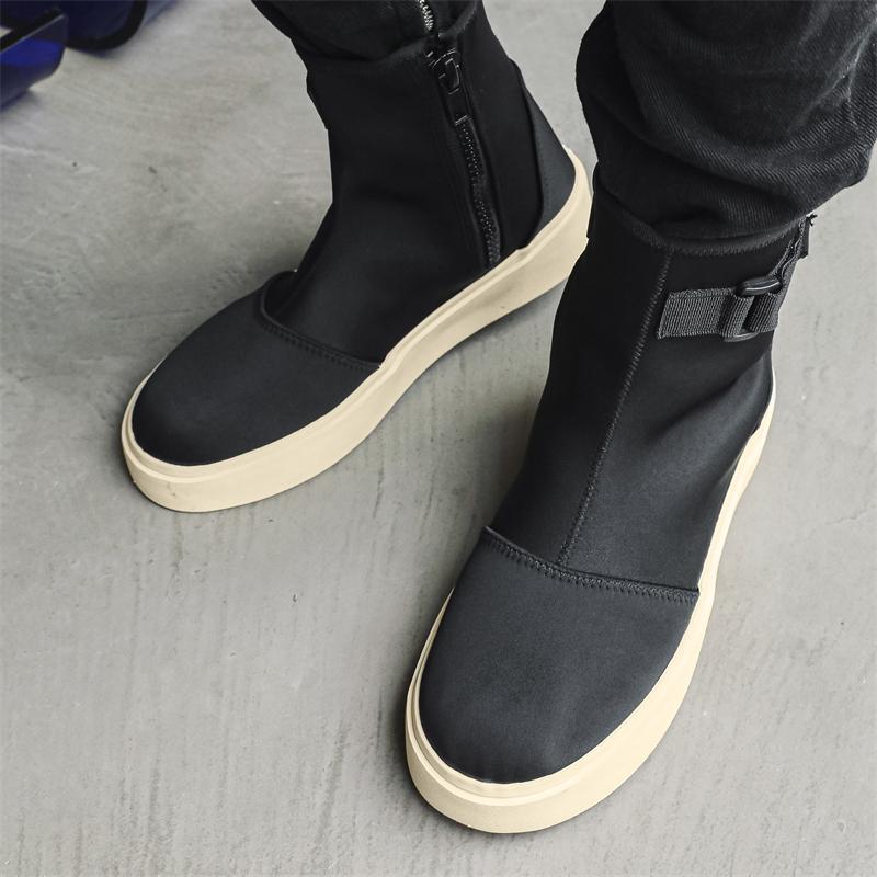 Herrenmode Lange Stiefel Trendiger minimalistischer Designerstil Outdoor-Freizeit Modeparty Bequemes Gehen Klassische schwarze Jugendschuhe