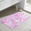 Cute y2k art pink purple anime girl hogar Bedside Rug Kitchen Bath Floor Mat Hallway Balcony Carpet Entrance Doormat Decor Home