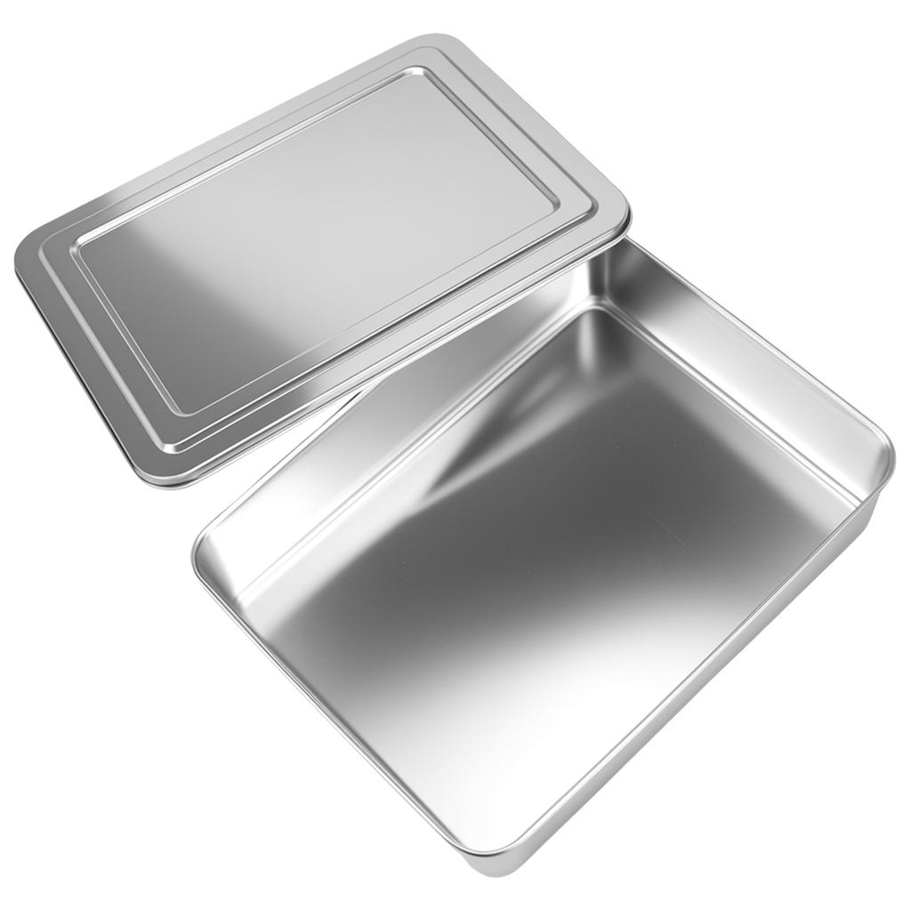1/2Pc Stainless Steel Baking Pan Tiramisu Cake Baking Tary Easy Release Bread Pan High Temperature Resistant Loaf Tin for Baking