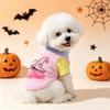1 Pc Halloween Pet Shirts Cute Ghost Pumpkin Print T‑Shirt Cats & Dogs Costume Festival Apparel For Party Cosplay